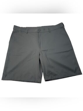 PGA Tour Gray Men's Flat Front Athletic Golf Shorts Performance Outdoor Golfing